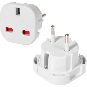 Adaptateur Prise Anglaise UK Vers Prise CEE 10A - Blanc - Pour La France - Femelle