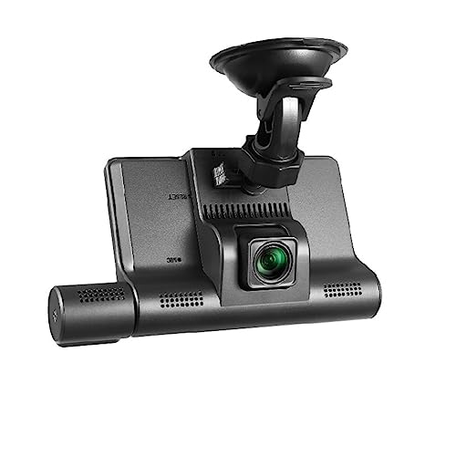 Cámara de salpicadero de 3 lentes con pantalla táctil IPS 1080P HD para coche
