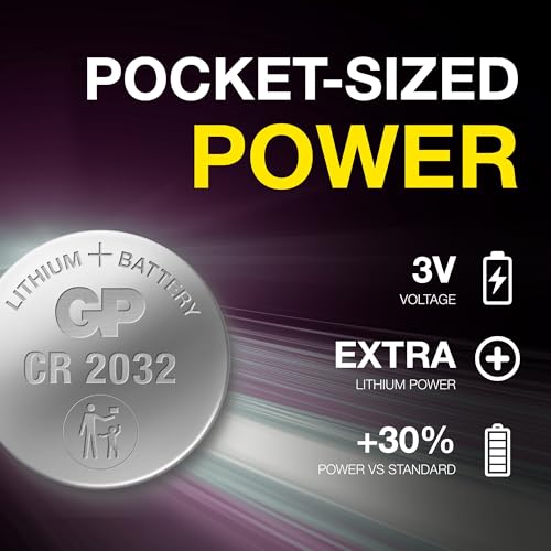 GP Extra Lithium Knopfzellen CR2032 3V | 20 Stück Batterien CR 2032 | 2032 Knopfzelle 3 Volt ideal als Airtag Batterie, für LED-Beleuchtung, Autoschlüssel etc. 2