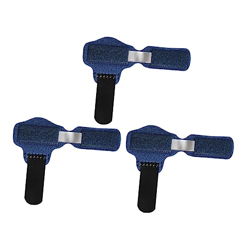 SHERCHPRY 3Pcs Finger Fixing Support Bend Toe Straightener Crooked Toe Splint for Left Foot Durable Wear Strap with Removable Bar for and Relief