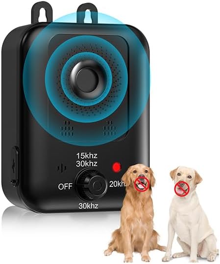 Anti Barking Devices, Auto Dog Barking Control Devices with 3 Modes, Rechargeable Ultrasonic Dog Bark Box Dog Barking Deterrent Devices,TM-US-YUUS36