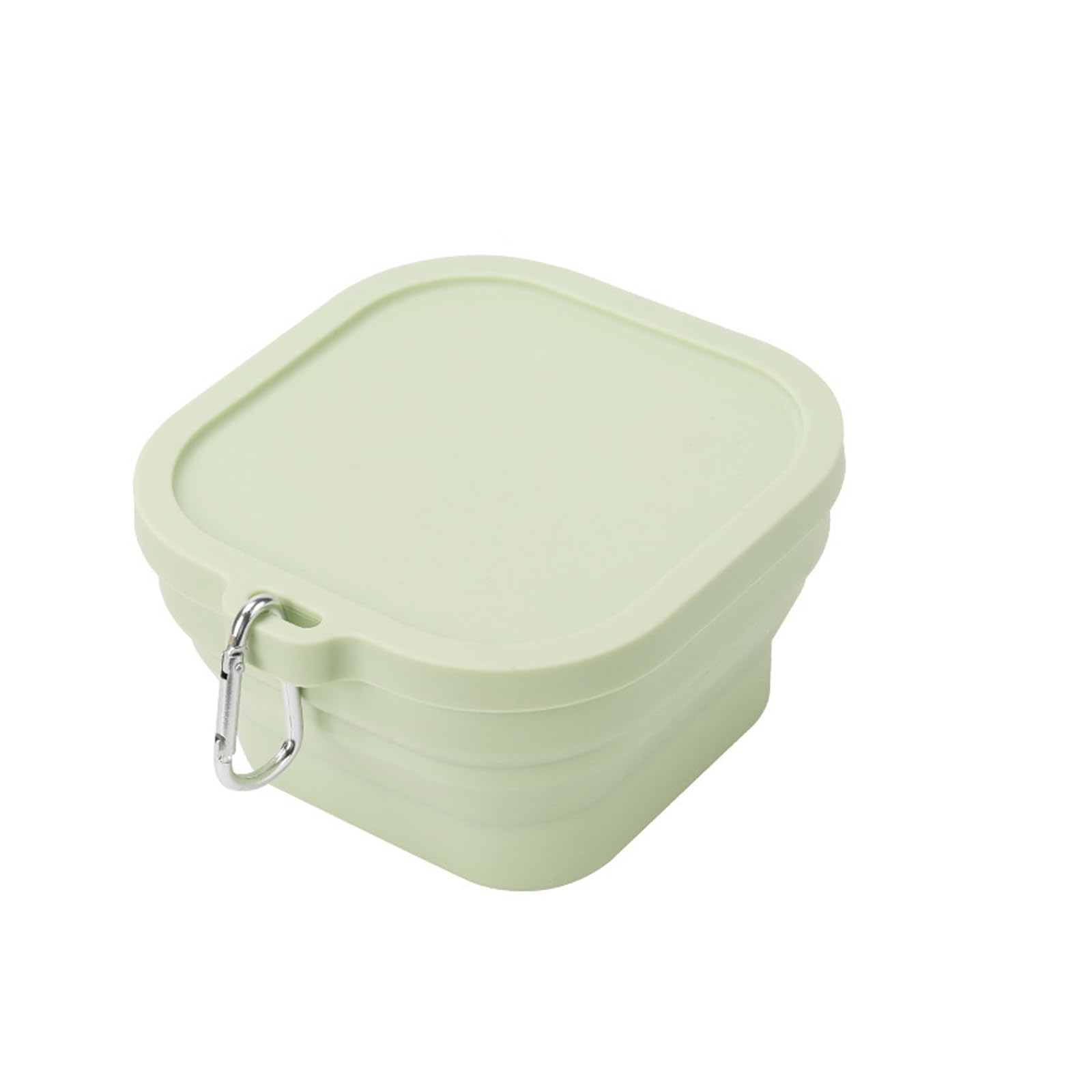 jiingekk Efficient Silicones Snacks Box with Lid Portable Food Container for Gym Beach Offices Mess Release and Quick Cleaning Up Pliable Mealpreps Box