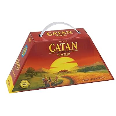 CATAN Traveler COMPACT EDITION Board Game - Settle, Trade, and Build on the Go! Strategy Game, Family Game for Kids and Adults, Ages 10+, 2-4 Players, 60 Minute Playtime, Made by CATAN Studio