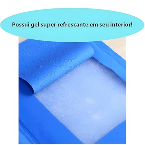 Tapete Refrescante Gelado Para Cachorro Gato Cão 30cm x 40cm Raças Pequenas Filhotes Pet Caminha Pre