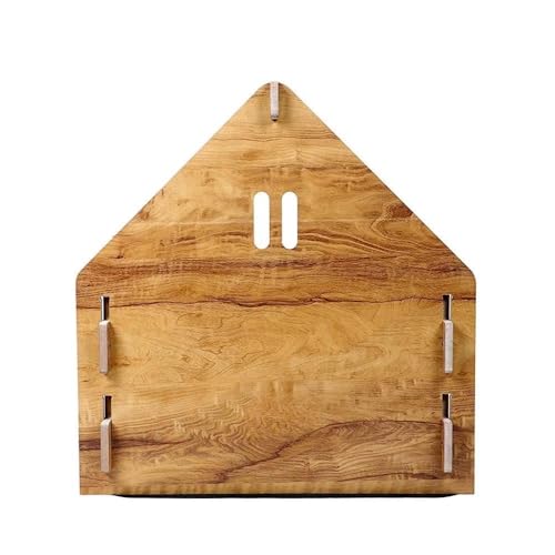 Image of Wooden Dog House, Durable Outdoor Pet Shelter for Small and Medium Dogs, Weather-Resistant Wooden Kennel with Elevated Floor and Sloped Roof for Home Garden (Big)