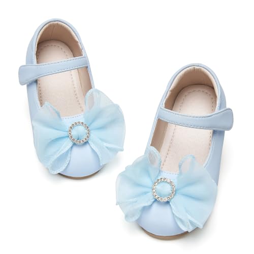 Image of GINFIVE Toddler Girls Dress Shoes Little Girls Mary Janes Ballerina Flats Shoes Toddler