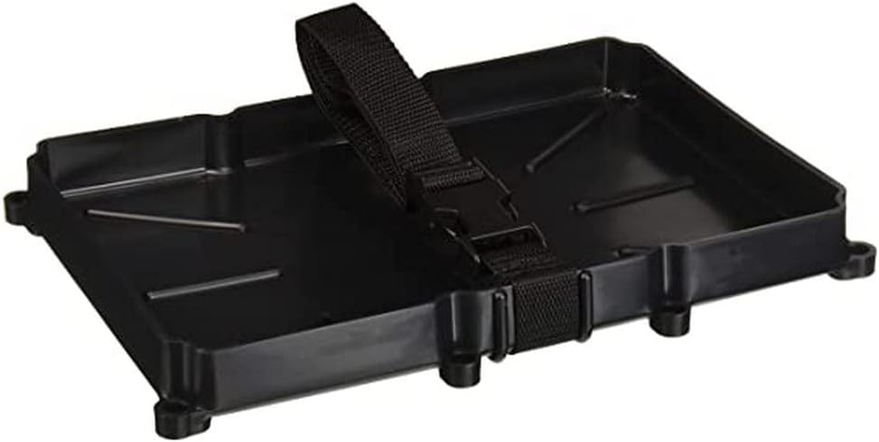 T-H MARINE Narrow Battery Tray Holder with Durable Poly Strap – Narrow Space Saving Design and Recessed Mounting Wells Fit Group 24 Batteries – Boat and RV T-H MARINE Narrow Battery Tray Holder with Durable Poly Strap – Narrow Space Saving Design and Recessed Mounting Wells Fit Group 24 Batteries – Boat and RV