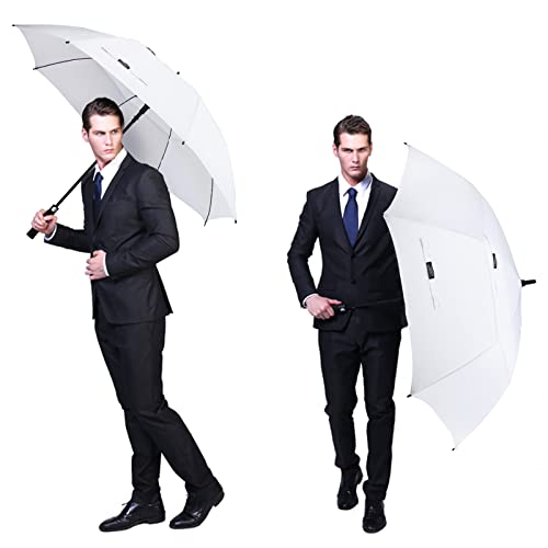 Image of G4Free 47 /54 /62 /68 Inch Automatic Open Golf Umbrella Oversize Extra Large Double Canopy Vented Windproof Waterproof Stick Umbrellas
