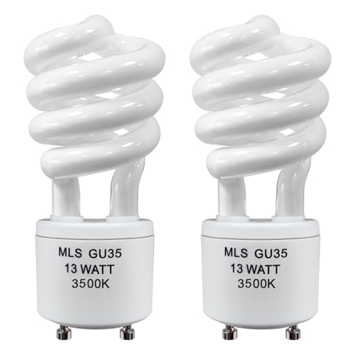 amgolibi MLS13W GU35 Light Bulbs for Panasonic VQL5 Exhaust Fans GU35 Base 3500K Natural White 900 Lumen 2 Pack