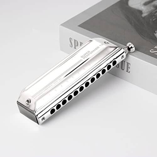 MEIeynt Harmonica, 12 Trous 48 Tons Orgue à Bouche Clé De C Acier Inoxydable Mini Blues Harmonica Cadeau Parfait pour… - Les Beatles, Paul McCartney, John Lennon, RIngo Starr, George Harrison MEIeynt Harmonica, 12 Trous 48 Tons Orgue à Bouche Clé De C Acier Inoxydable Mini Blues Harmonica Cadeau Parfait pour… – Image 4