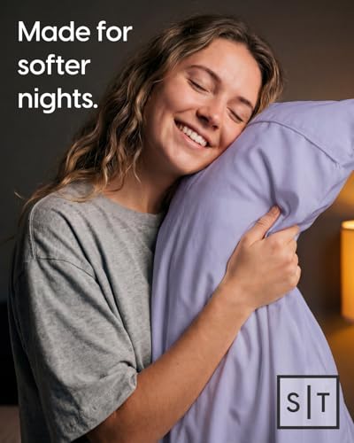 Image of Sleepy Town King Size Bed Sheets - 3 Piece - NO FLAT SHEET INCLUDED - King Sheet Set - Soft, Comfy & Cooling - Easy Care - Wrinkle & Fade Resistant - Brushed Microfiber - Deep Pocket Sheets (Lavender)