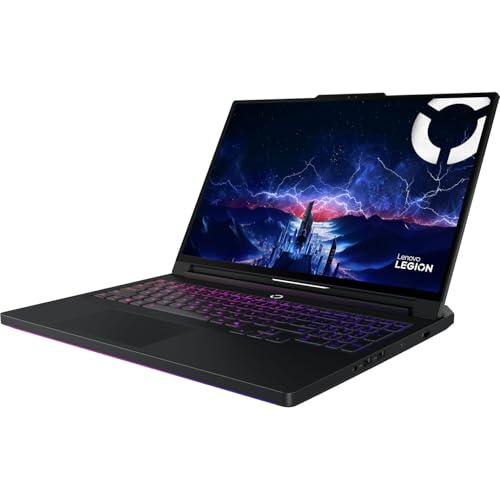 Image of Lenovo Legion Pro 7i Gen 10, AI Gaming Laptop, Intel Ultra 9 275HX, 16 inch OLED 2.6K (2560x1600) 240Hz 500 nits, 64GB DDR5, 4TB SSD, NVIDIA RTX 5090, 5MP Camera E Shutter, Wi-Fi 7, Win 11 Pro - Black