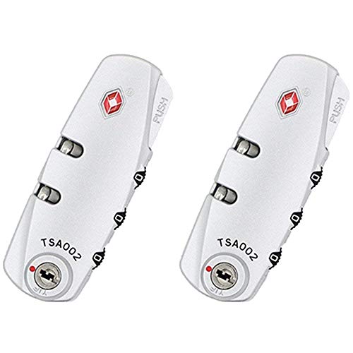 2pcs/Set Password Lock Replacement Luggage Lock for Suitcase Pull Rod Box Trunk Suitcase Password Box DIY S002# Silvery