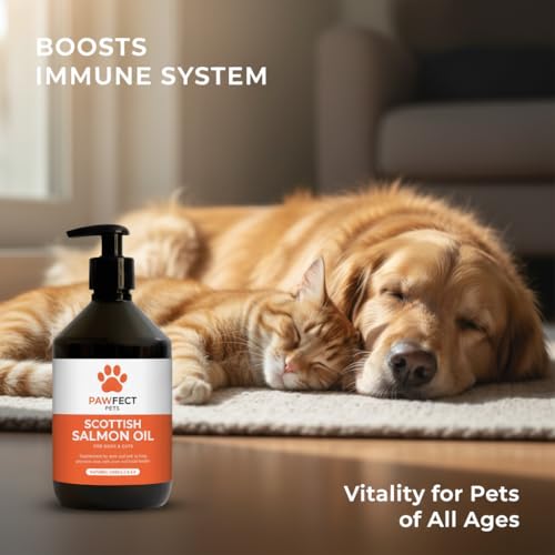 Scottish Salmon Oil for Dogs & Cats 500ml | Omega 3 6 & 9 Fish Oil For Dogs & Cats | Pets Food Treat Supplement for Skin & Coat Shine, Itch Relief, Joint & Brain Support | Pure Dog Salmon Oil for Pets - Image 6