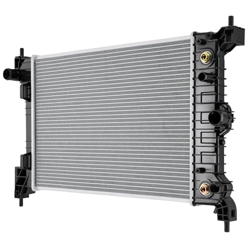 Image of BDFHYK 13247 Aluminum Radiator for Chevrolet Sonic 2012-2018, CU13247, 16mm Core, Direct Fit Replacement, OE 95298551 GM3010546