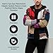 Shopoholic FashionMen's Tye Dye Patchwork Hippie Jacket Fleece Lined Festival Boho Hippy Sweater (XL)