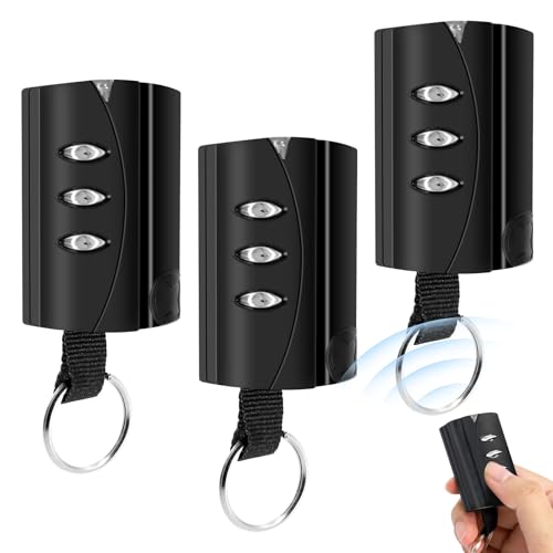 3Pcs Mando Garaje Clonador Compatible con PUJOL VARIO, Mando Garaje Universal 433,42 MHz 3 Canales, Mando Puerta Garaje compatible con PUJOL VARIO BLACK、PUJOL VARIO MARS、PUJOL VARIO OCEAN