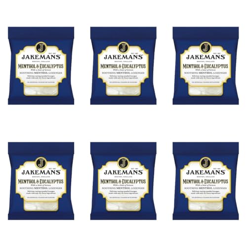 Image of Menthol & Eucalyptus Soothing Throat Lozenges with a Hint of Lemon, 73g, Pack of 6