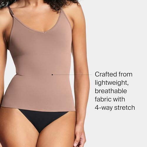 Image of SPANXsculpt Power Series Cami - Camisole Shapewear for Women - Adjustable Straps - V Neck - Soft, Seamless Cami