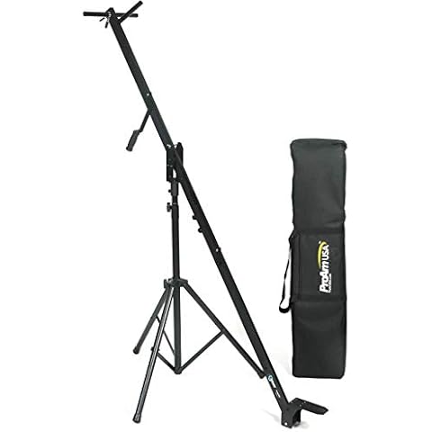 ProAm USA Orion DVC210 DSLR Video Camera Jib Crane Tilt Stand and Bag Bundle - Aircraft Aluminum Camera Crane - Extendable Filmmaking Camera Stand with Top Mounting Bracket - 8 ft Cover