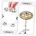 SUPVOX 2Pcs Cymbal Rings for Drum Set Double Row Jingles Tambourine Cymbal Accessory Percussion Instrument for Musicians