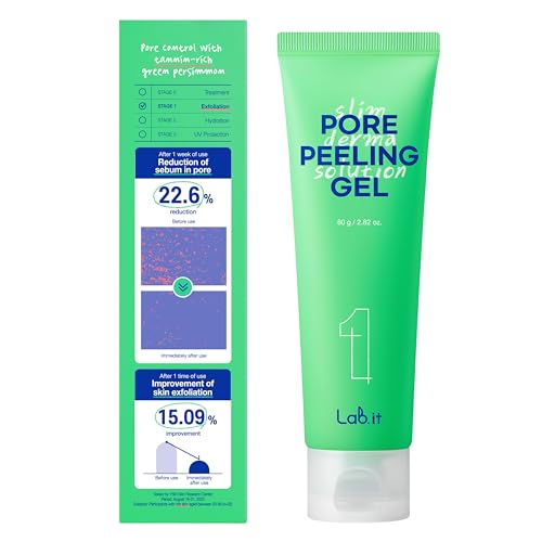 Lab.it Pore Peeling Gel | Gentle Exfoliating Gel & Face Scrub for...