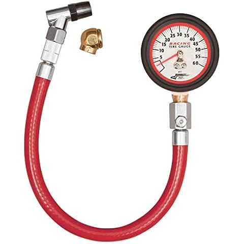Longacre 50417 0-60 PSI Analog Tire Pressure Gauge, 2 Inch Cover
