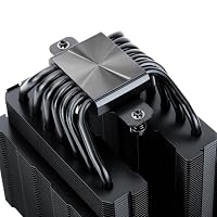 Thermalright TR Phantom Spirit 120 SE BLACK CPU Kühler, Dual TL-C12B V2 PWM Lüfter und Doppeltürme,7 Heatpipes Kühlkörper Kühler, für AM4/AM5&Intel LGA1851/115X/1200, Computer CPU Kühlung, Schwarz – Ansicht 3