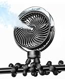 SWEETFULL Misting Stroller Fan – Portable Baby...