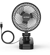 卓上扇風機 Keynice 卓上扇風機 小型 クリップ USB給電 DCモーター KN-893