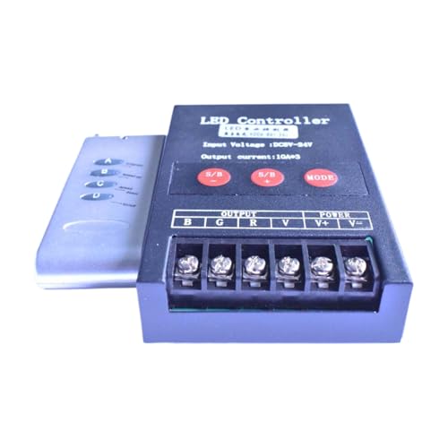Contrôleur RGB 12V 360W haute performance, télécommande 30A en métal durable