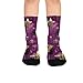 susiyo Glitter Graffiti Pattern Hiking Socks Boy Girls - Cushioned Crew Socks for Kids Soft, Breathable & Seamless Toe for All-Day Comfort