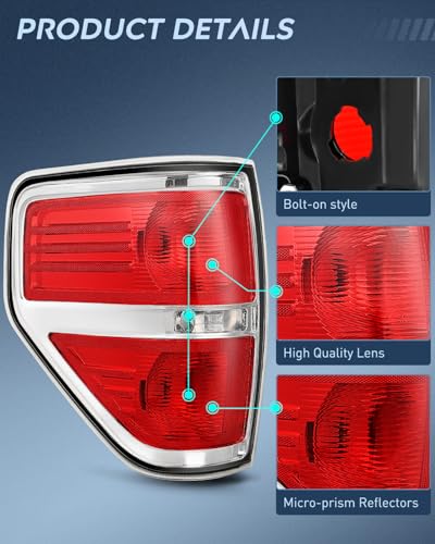 Image of Nilight Taillight Assembly for 2009-2014 Ford F150 Driver Side