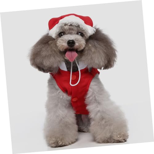 Disfraz de perro gorro Navidad cálido y cómodo miniatura 5