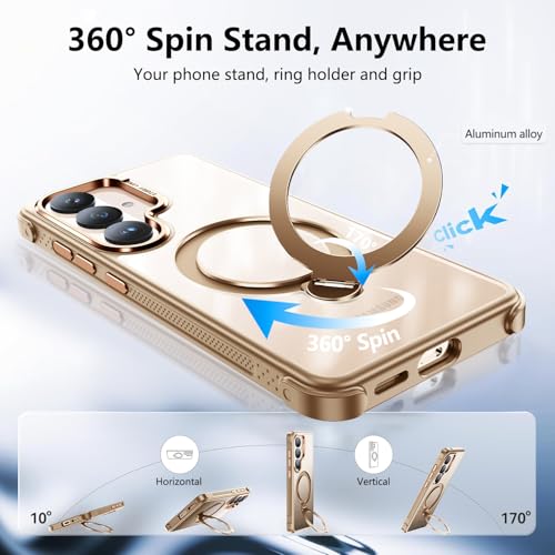 Carcasa Samsung S26 Plus anticaída con función atril y anillo magnético 2