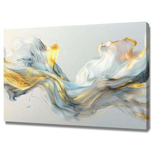 Toile non tissee premium WODJEM tableau abstrait encadre 70x100