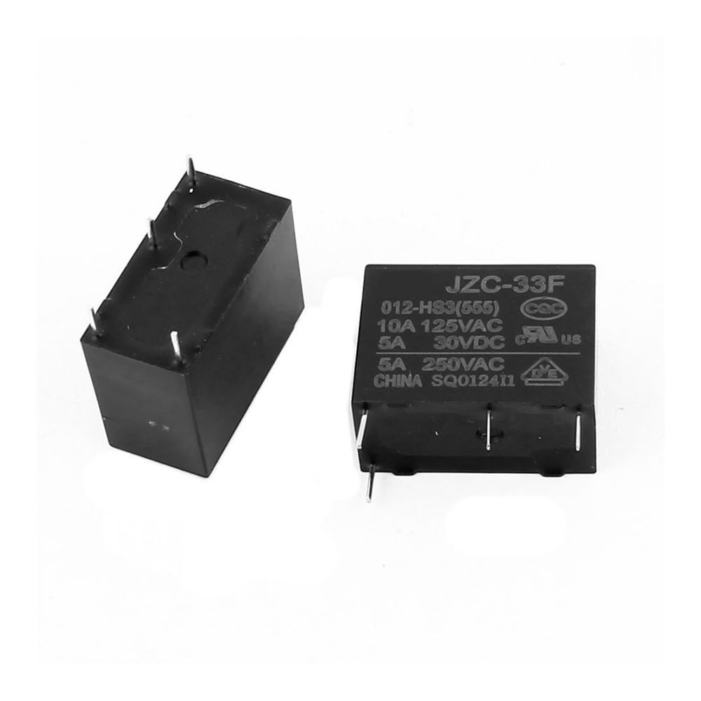 SMGLRUEAT 50PCS/lot Power relays HF33F JZC-33F-012-HS3 12V 5A 250VAC 4PIN relay