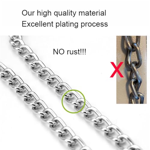 Gold Choker Halsband für große Hunde, Metall Schlupf Hund Kette Halsbänder Heavy Duty Ausbildung Martingal Halsbänder für kleine mittlere große Rasse Haustiere Jungen Mädchen, X-Large