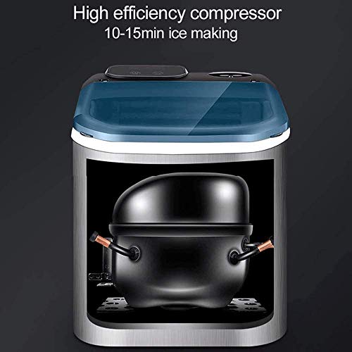 MHGD Eismaschine mit automatischer Wasseraufnahme, tragbare Edelstahl-Arbeitsplatte Macht elektrische Eismaschine, 55… – Bild 4