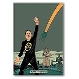 ZigZag Editions Aimant Magnet décoratif Blake et Mortimer, Le cri du Moloch, Olrik et Le Rayon (55x79mm)