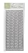 Darice VL3409S Double Hearts Self Adhesive Sticker Seal, Silver, 56-Pack