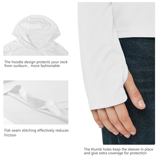 Willit Women's UPF 50+ Sun Protection Hoodie SPF Shirt Long Sleeve Hiking Fishing Outdoor Shirt Lightweight Hoodie4