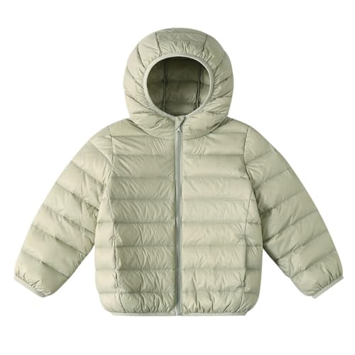 Boys Girls Lightweight Down Jacket Winter Warm Zip Up Jacket Puffer Long Sleeve Outfit Coat