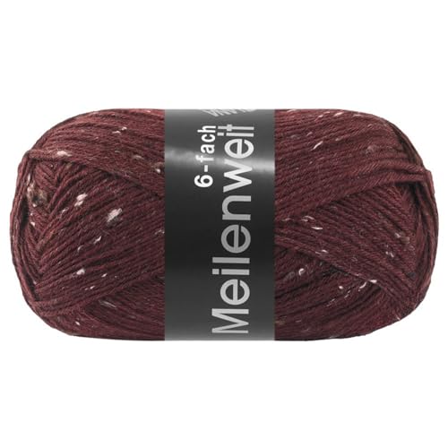 MEILENWEIT 6-fach 150g SPEZIAL uni 9684 - Burgund
