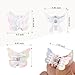 YISSION 60 PCS White Iridescent Butterfly Hair Clips, Mini Cute Hair Barrettes for Women & Girls, Small Hair Accessories for Braids, Party, Daily Styling, Festival Gift - Jar Packaged