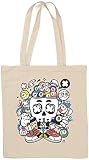 Billiard Skull Pool Player Skull Graphic Einkaufstasche aus natürlicher Baumwolle