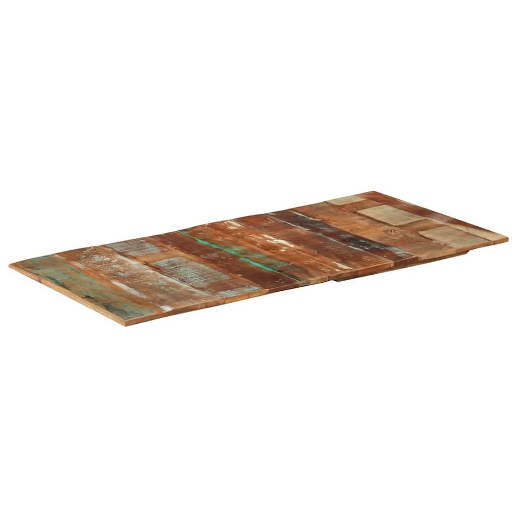Prostokątny blat stołu 60 x 120 cm z litego drewna o grubości 15-16 mm, do jadalni, salonu, ogrodu, biura, projektów DIY, wytrzymałe drewno z krawędzią drzewa, wszechstronne zastosowanie do