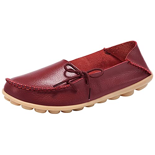 DUOYANGJIASHA Women's Leather Loafe…