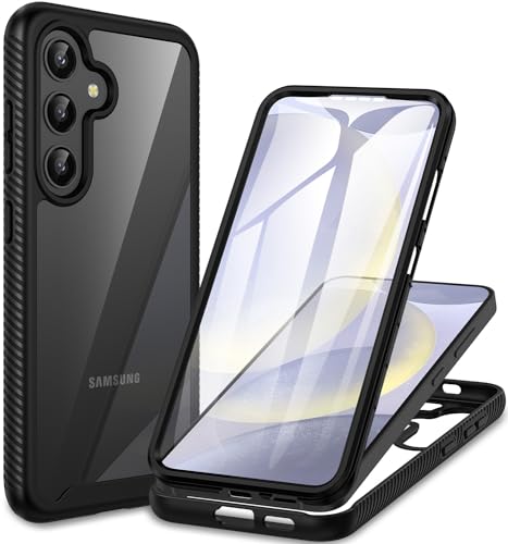Coque Samsung S24 5G CENHUFO 360 antichoc robuste transparente noir