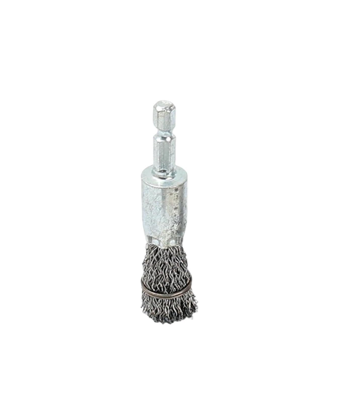 4/1Pcs Stainless Steel Wire Wheel Brush Kit 1/4" Hex Shank Wire Brushes for Rust Removal Deburring Polishing Cleaning Tools(A- 16mm)